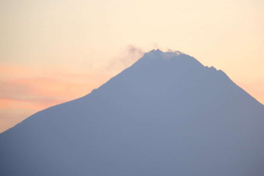 One of many Indonesian volcanoes lets off some steam.