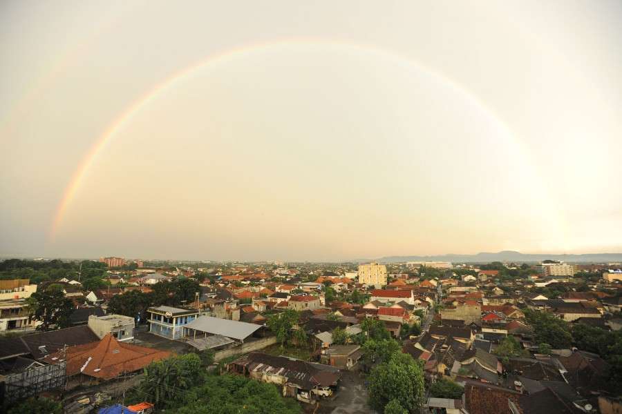 Rainbow over Yogyakarta