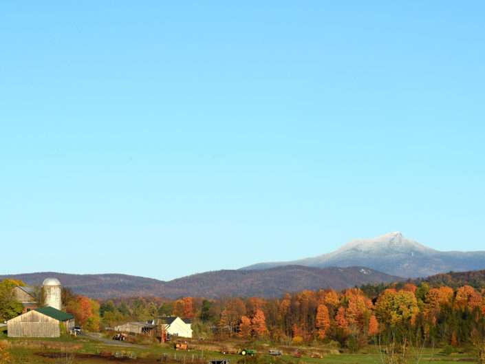 Vermont Fall Foliage Photography Camels Hump from Charlotte